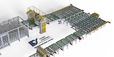 Wet-end transfer unit of production line for plasterboard